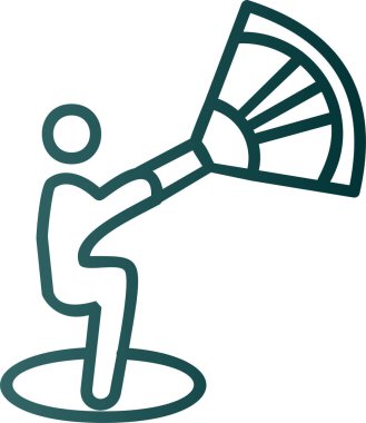 megafon ikonu. Vektör illüstrasyonu