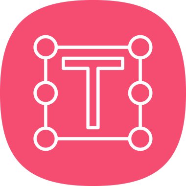 Bir b simgesinin vektör illüstrasyonu