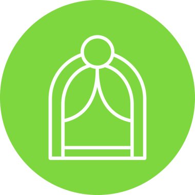 Benzersiz elbise çizgisi vektör simgesi