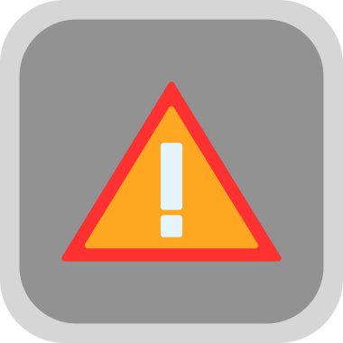 Ünlem işaretli yol işaretinin vektör illüstrasyonu