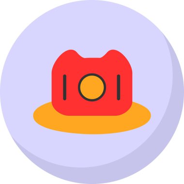 hat simgesi, vektör illüstrasyonu basit tasarım