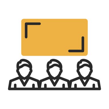 İş ikonu. Basit tasarım