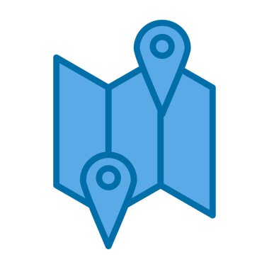 harita pin konumu simgesi düz biçimli