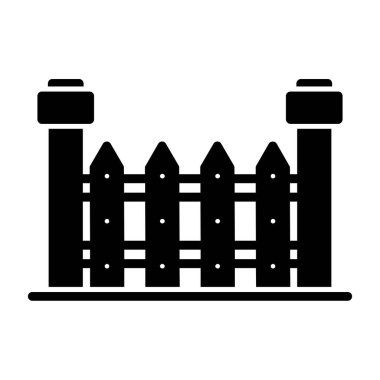 Çit. Web basit illüstrasyonu