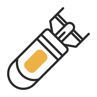 Uçak bombası ikonu vektör illüstrasyonu