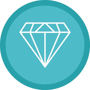 Elmas düz simge, vektör illüstrasyon tasarımı