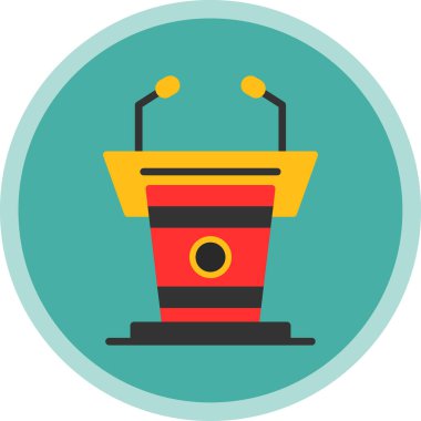 Podyum simge illüstrasyon vektörü grafiği