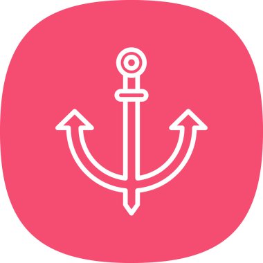 Çapa. Web simgesi basit illüstrasyon 