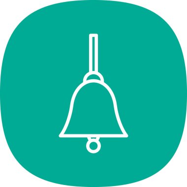 Bir çan simgesinin vektör illüstrasyonu  