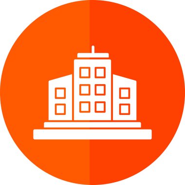 bina simgesi, basit vektör illüstrasyonu