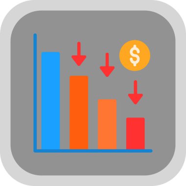Bar çizelgesi simgesi. düz dizayn biçimi 10