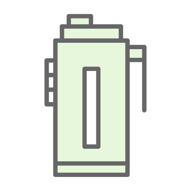 Su şişesi simgesi, vektör illüstrasyonu basit tasarım