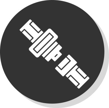 Emniyet kemeri düz simgesi, vektör illüstrasyonu 