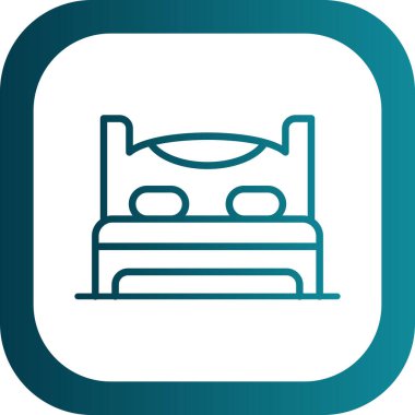 güzel otel çizgisi vektör simgesi