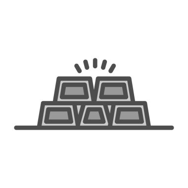 Piramit çizgisi piramidi ve katı ikon, beyaz arkaplan üzerinde piramit piramit işareti kavramı, vektör sembolü, mobil konsept için taslak biçim kavramı