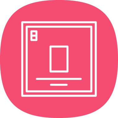 Modern b 'nin vektör illüstrasyonu eksik simgesi