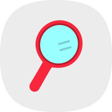 ayna simgesi, ağ basit illüstrasyon