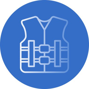 can yeleği simgesi, vektör illüstrasyonu basit tasarım