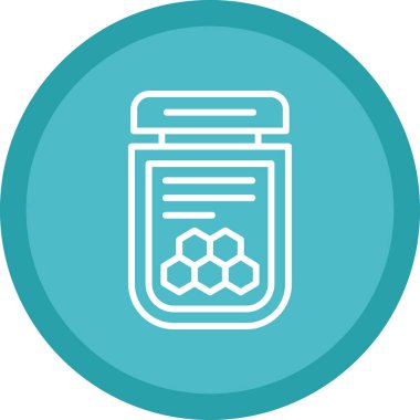 Basit Bal simgesi, vektör illüstrasyonu