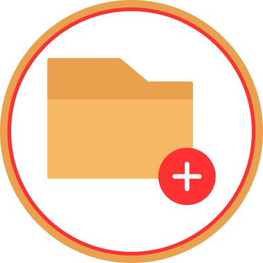klasör web simgesi, vektör çizim