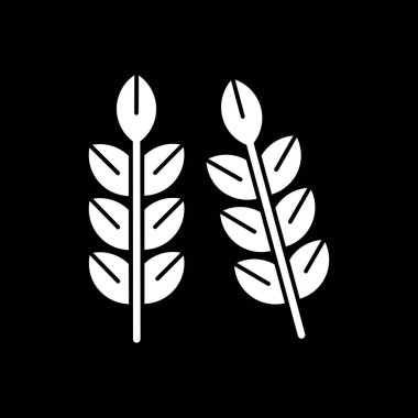 Buğday simgesi, vektör illüstrasyonu basit tasarım