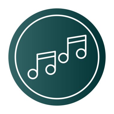 Müzik notaları vektör ses simgesi
