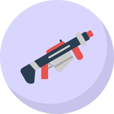 El bombası fırlatıcı vektör illüstrasyonu basit tasarım