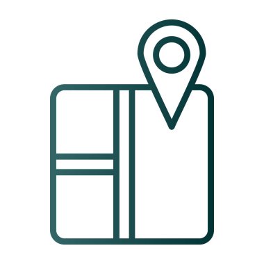 harita pin konumu simgesi düz biçimli