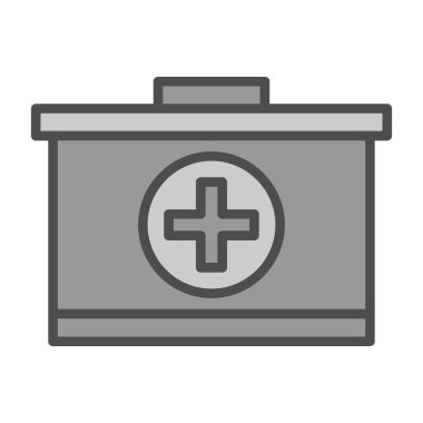 ilk yardım kiti vektör simgesi 