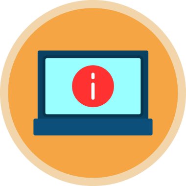 Basit bilgi işareti simgesi, vektör illüstrasyonu