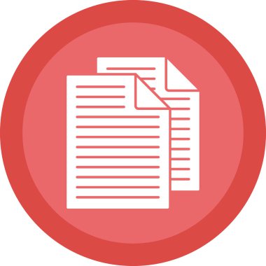 Belge simgesinin vektör illüstrasyonu 