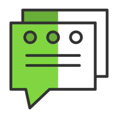 konuşma kabarcığı vektör çizimi