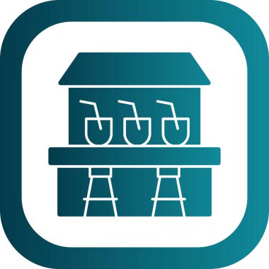 Modern yapı simgesinin vektör illüstrasyonu