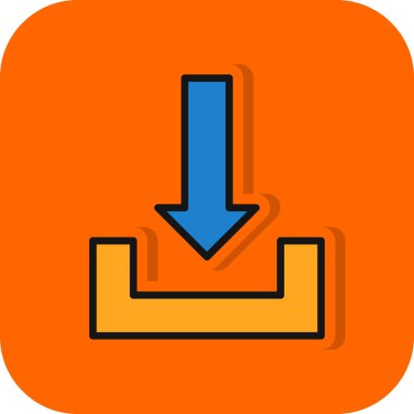 İndir. Web simgesi basit illüstrasyon