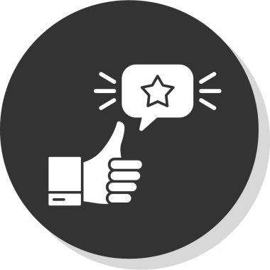 derecelendirme simgesi vektör illüstrasyonu