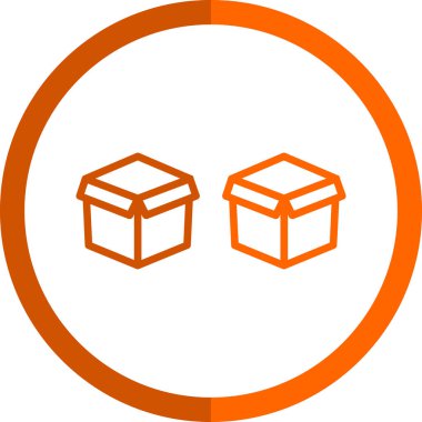 kutu simgesi vektör illüstrasyonu