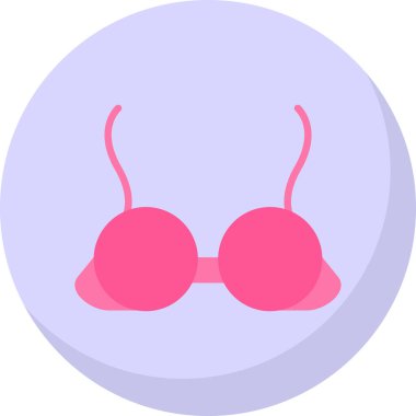 lingerine sembolü, sütyen simgesi, vektör çizimi 