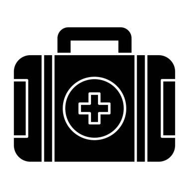 ilk yardım kiti vektör simgesi 