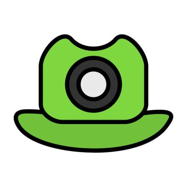 hat simgesi, vektör illüstrasyonu basit tasarım