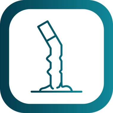 Cigarette butt icon vector illustration 