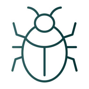 Böcek, böcek ya da antivirüs işareti. Web tasarımı ve mobil tasarım