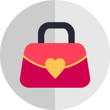 çanta düz vektör simgesi