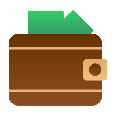 wallet icon, vector illustration simple design