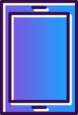 Arkaplanda akıllı telefon simgesi izole edildi. Web sitesi, uygulama, cep telefonu sembolü ve akıllı telefon logosu için son moda telefon şablonu