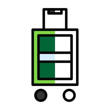 Bavul 'un basit bir çizimi 