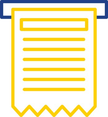 fatura simgesi, vektör illüstrasyonu basit tasarım