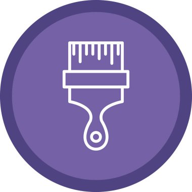 fırça web simgesi basit illüstrasyon