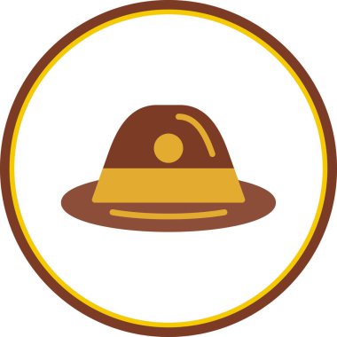 hat simgesi, vektör illüstrasyonu basit tasarım