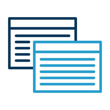 Web tarayıcı simgesi, vektör illüstrasyonu basit tasarım