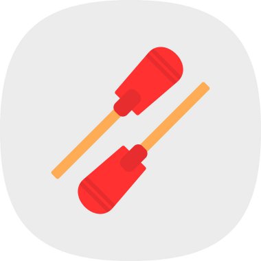 Tek izole kalem simgesinin vektör illüstrasyonu